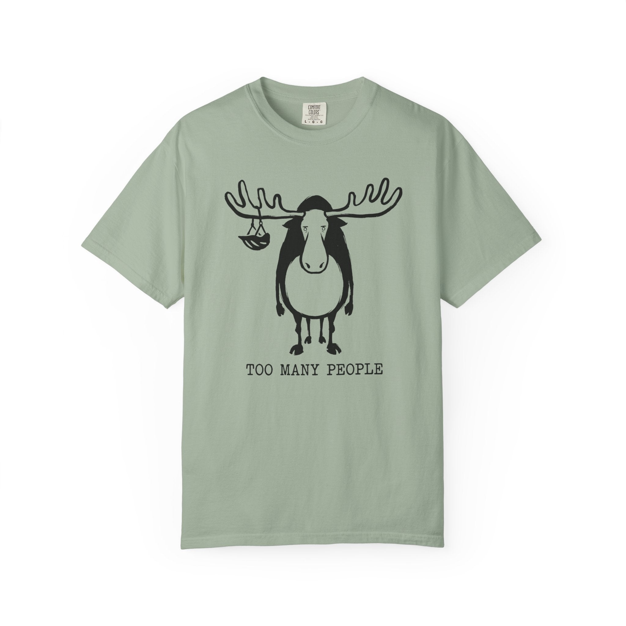 Too Many People Moose T-Shirt