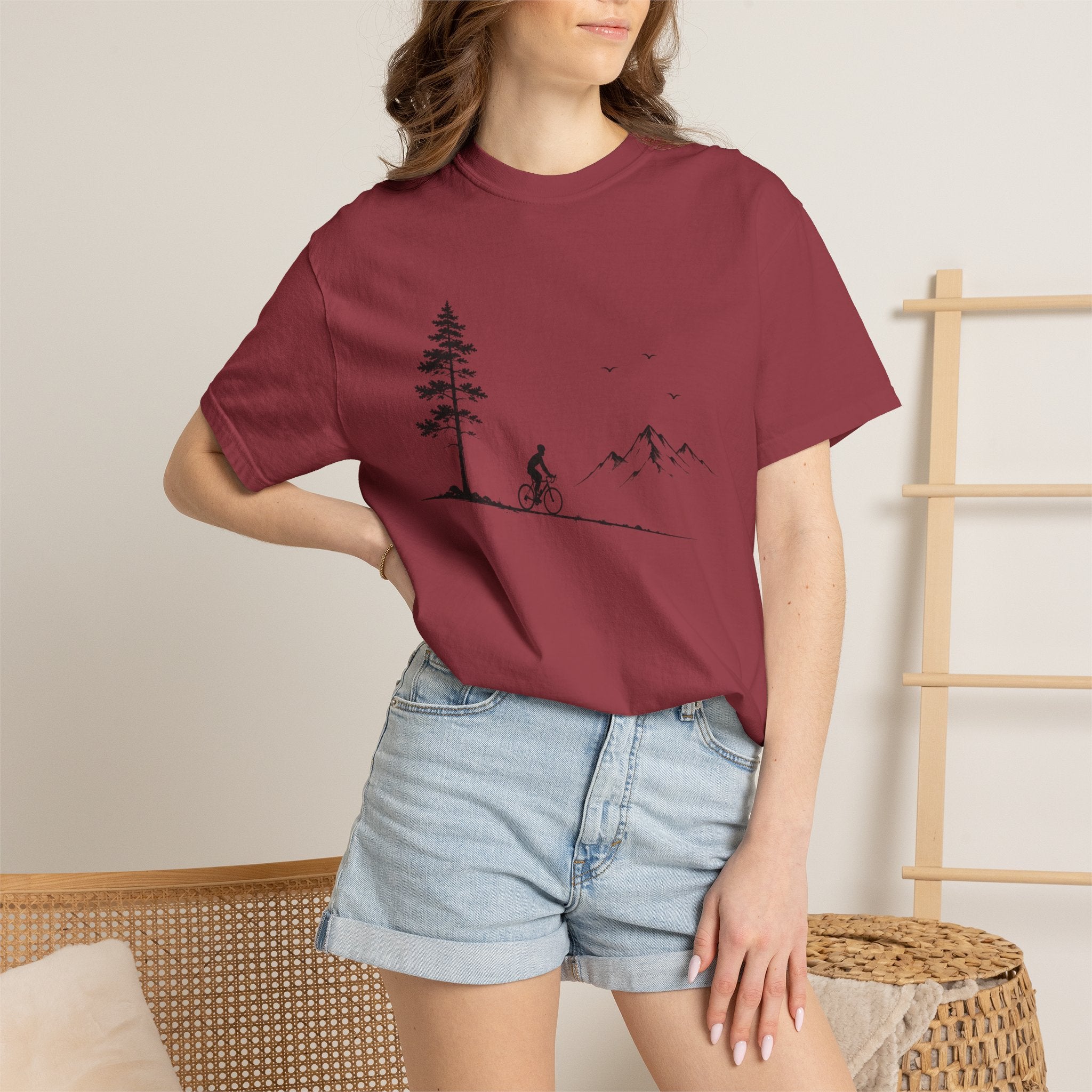 Minimalist Mountain Biker T-Shirt