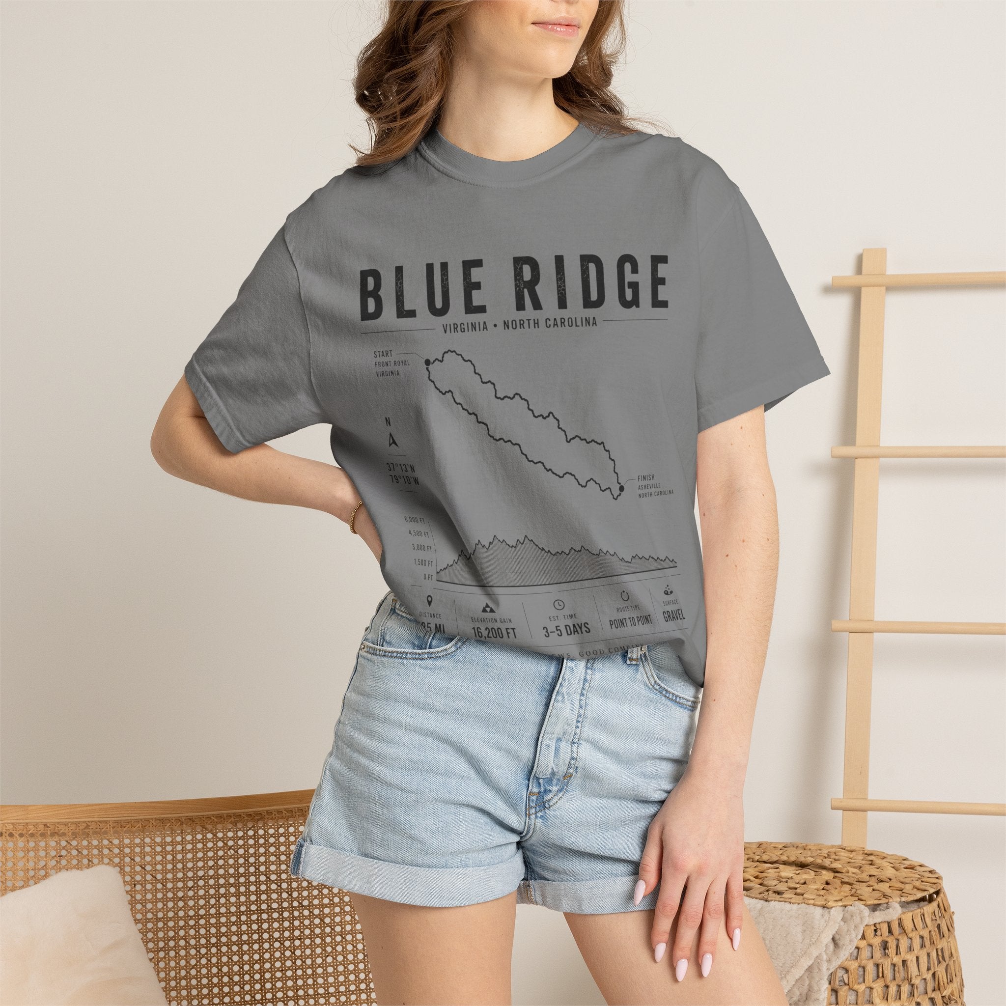 Blue Ridge Map T-Shirt