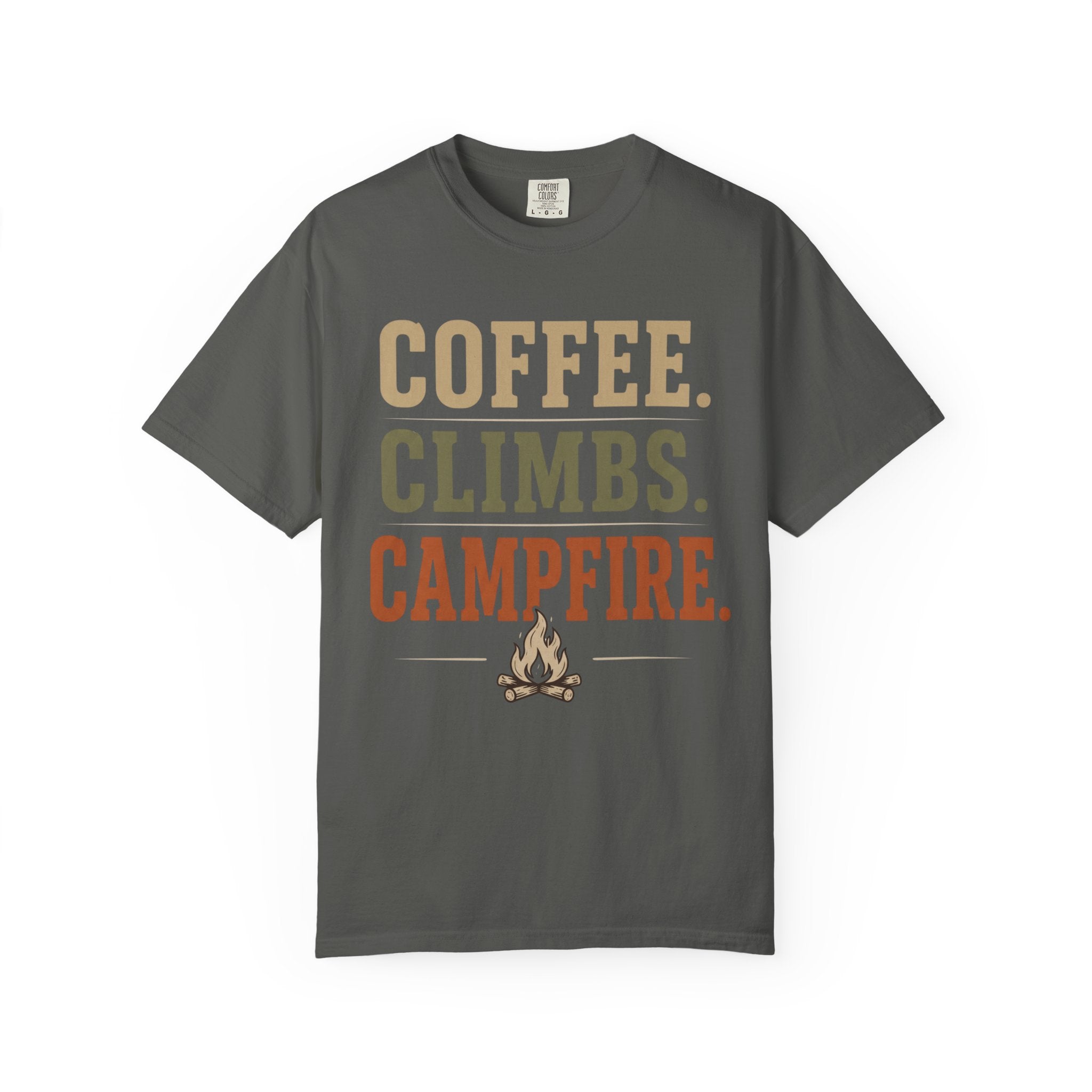 Coffee. Climbs. Campfire T-Shirt