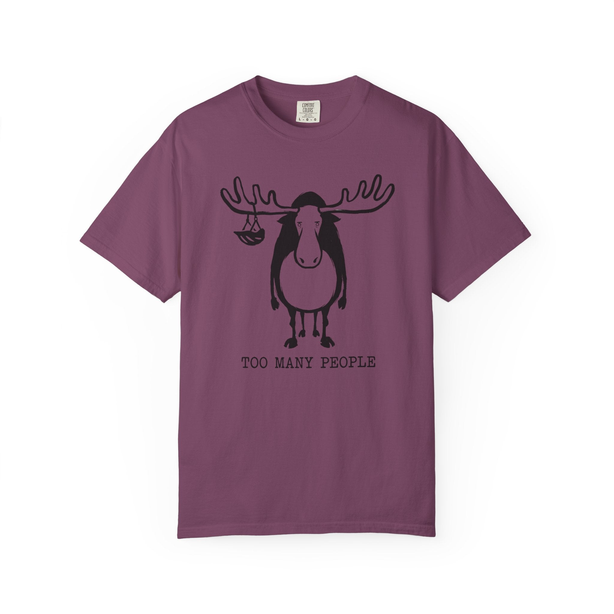 Too Many People Moose T-Shirt