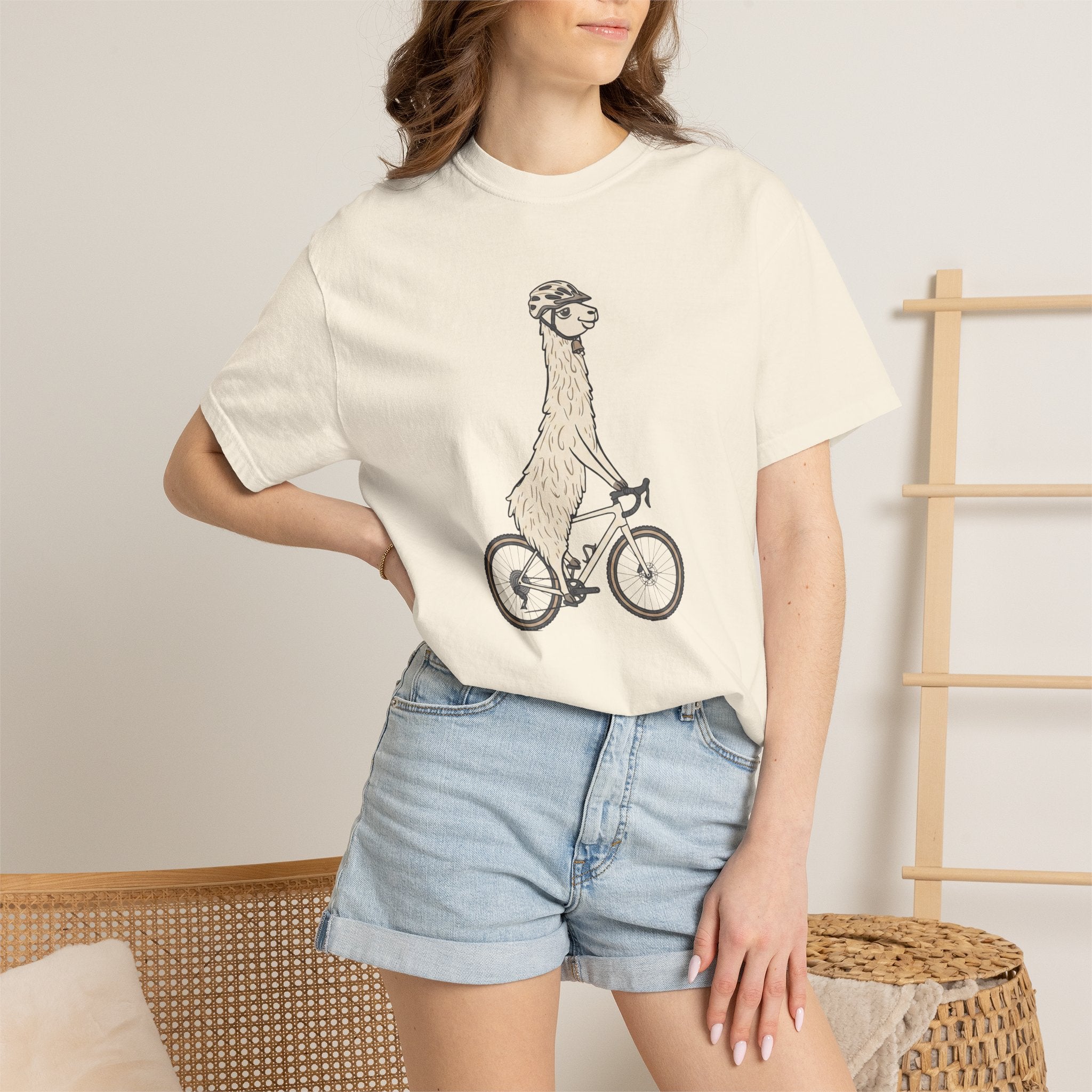 Alpaca on a Bike T‑Shirt