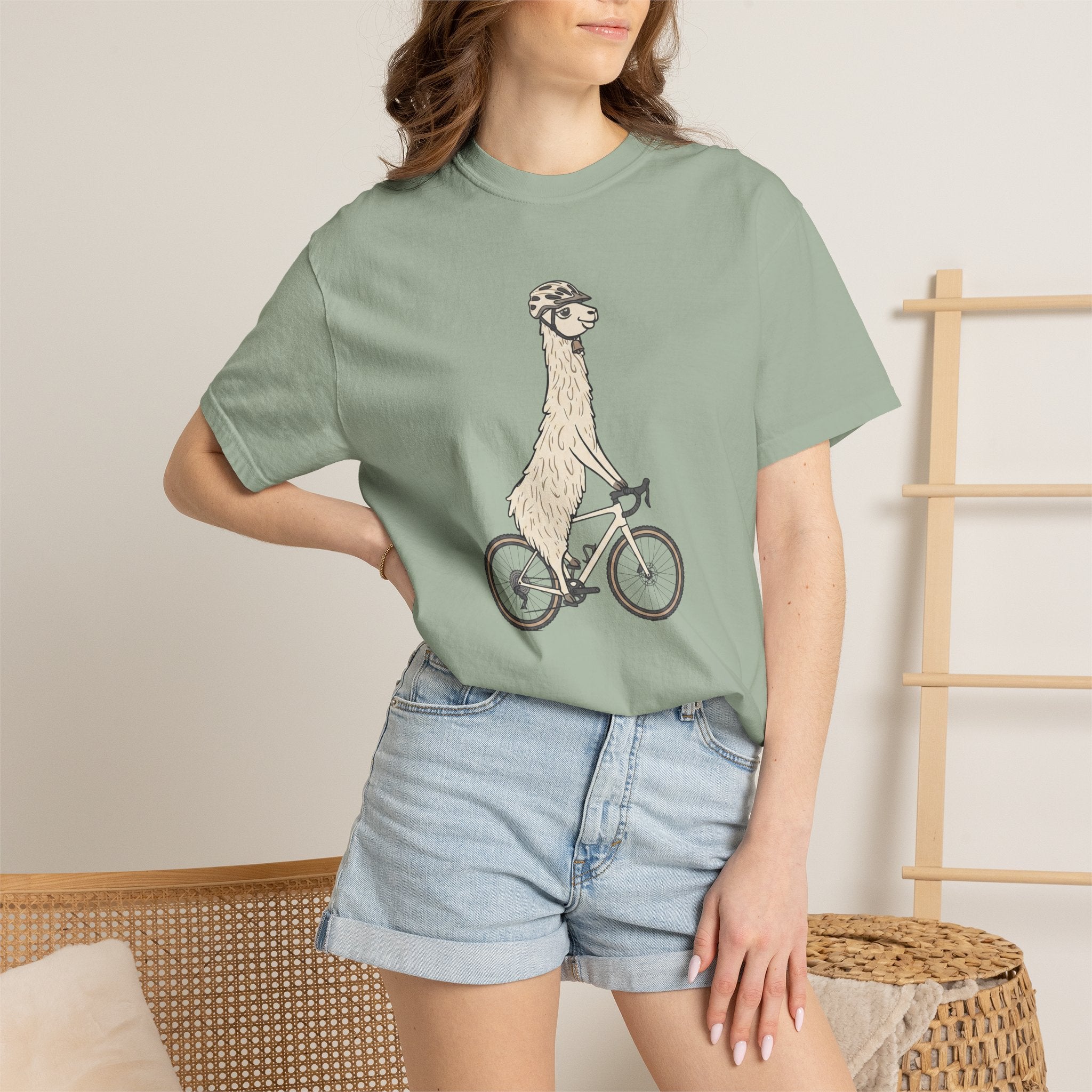 Alpaca on a Bike T‑Shirt