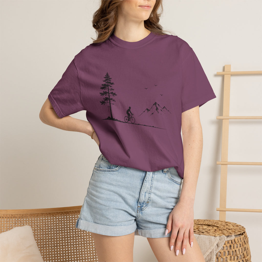 Minimalist Mountain Biker T-Shirt