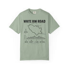 White Rim Road Route Map T-Shirt