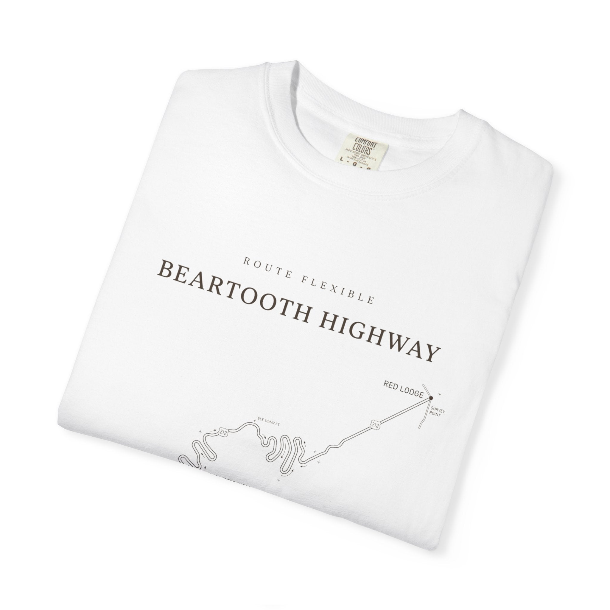 Beartooth Highway Map T-Shirt