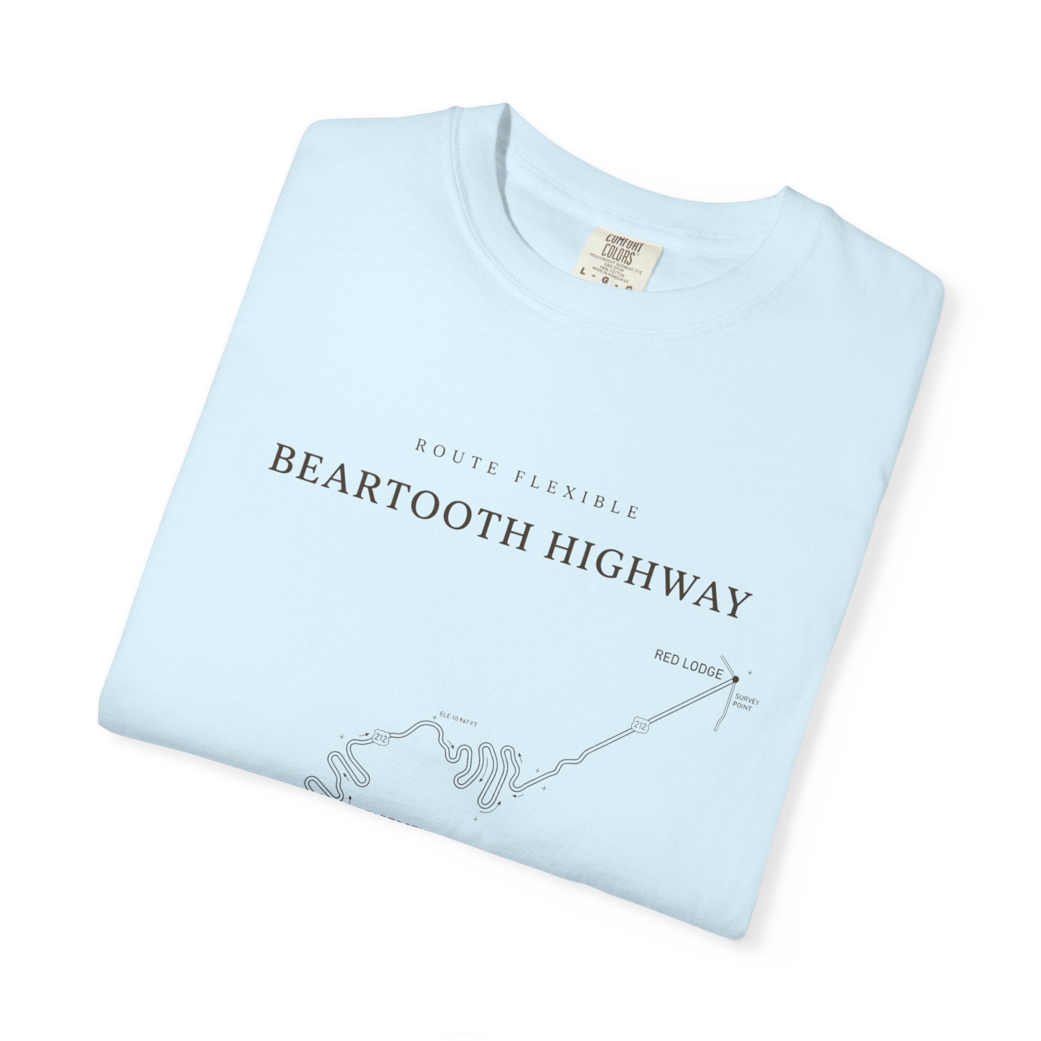 Beartooth Highway Map T-Shirt