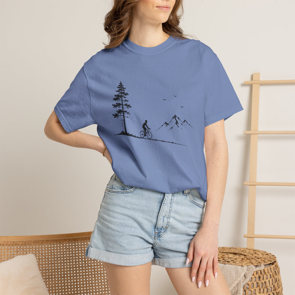 Minimalist Mountain Biker T-Shirt