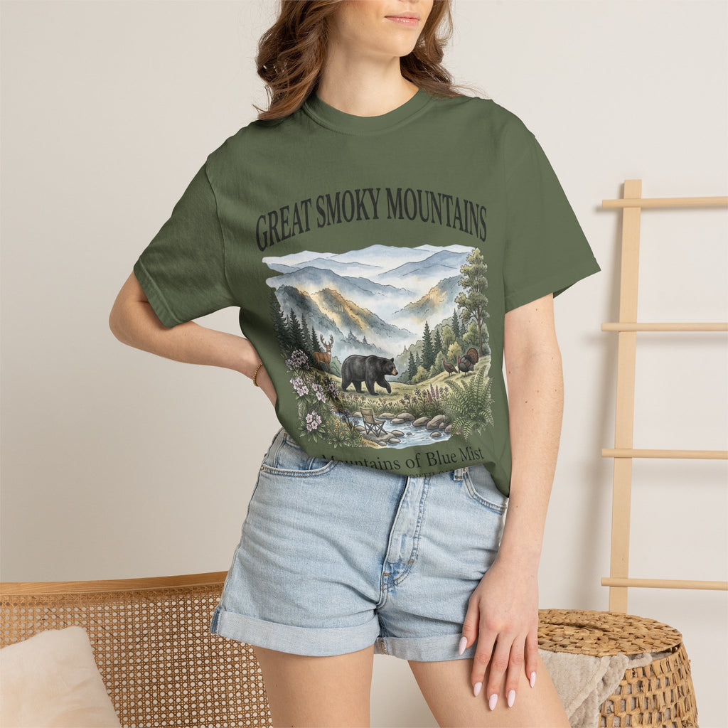 Great Smoky Mountains Bear Scenic T-Shirt