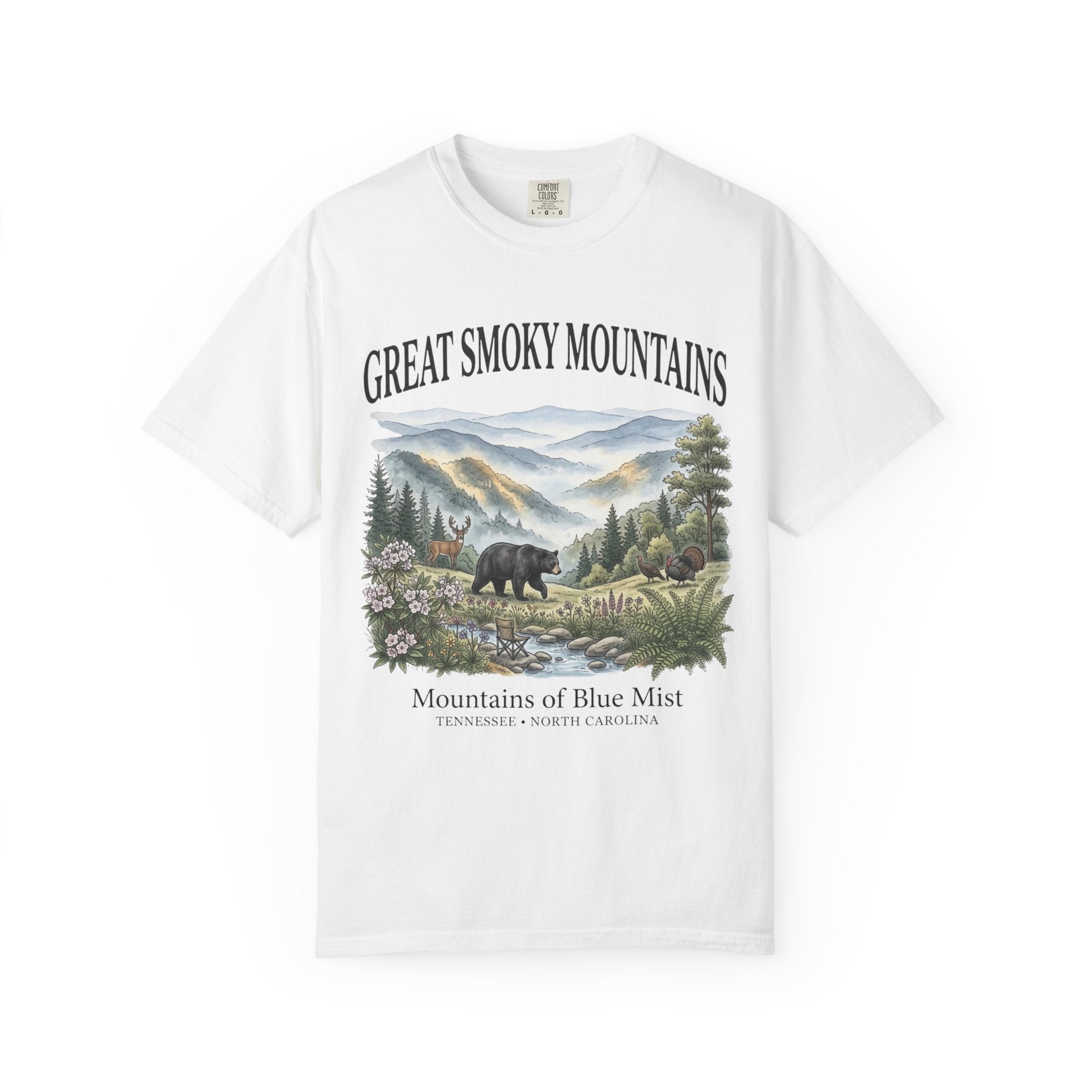 Great Smoky Mountains Bear Scenic T-Shirt