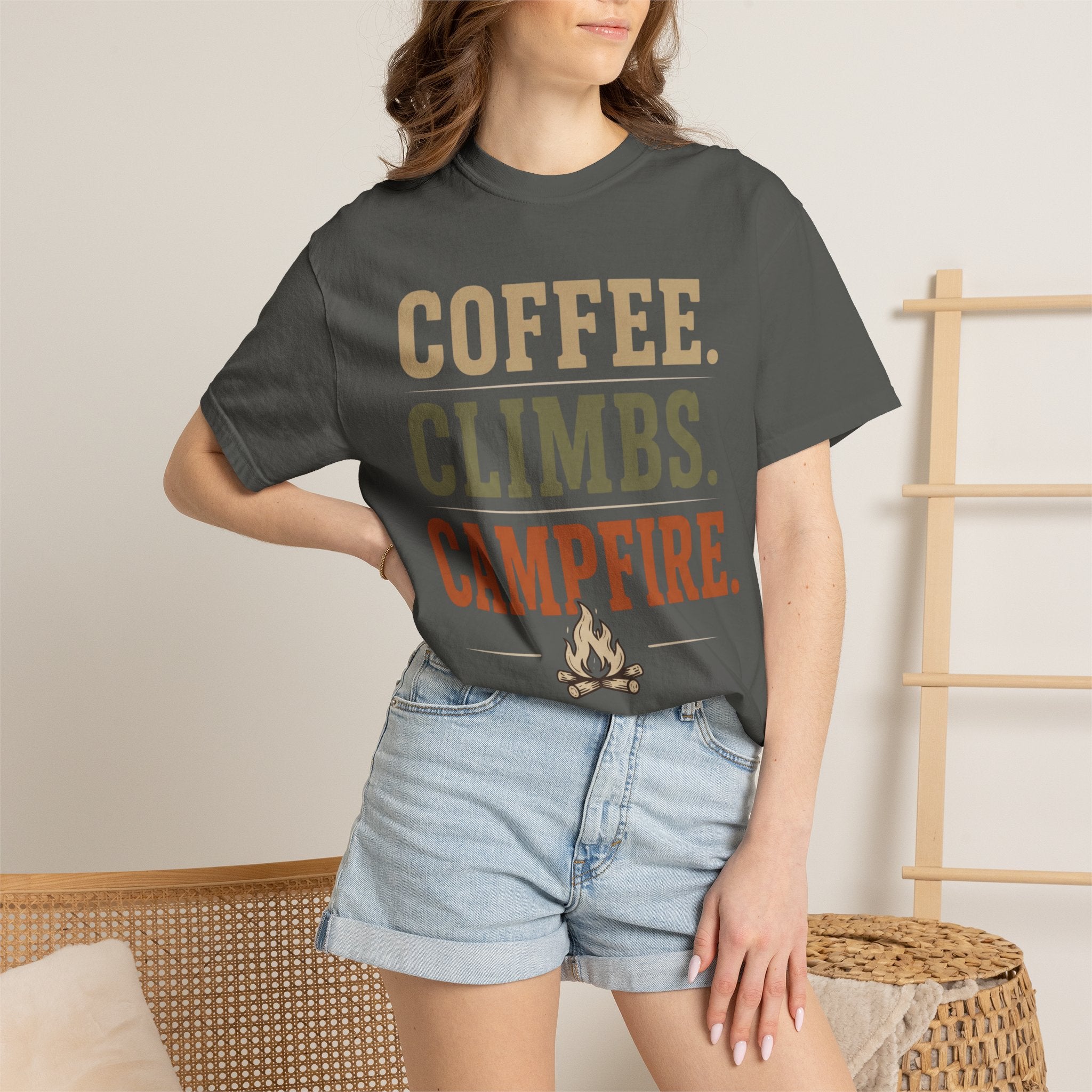 Coffee. Climbs. Campfire T-Shirt