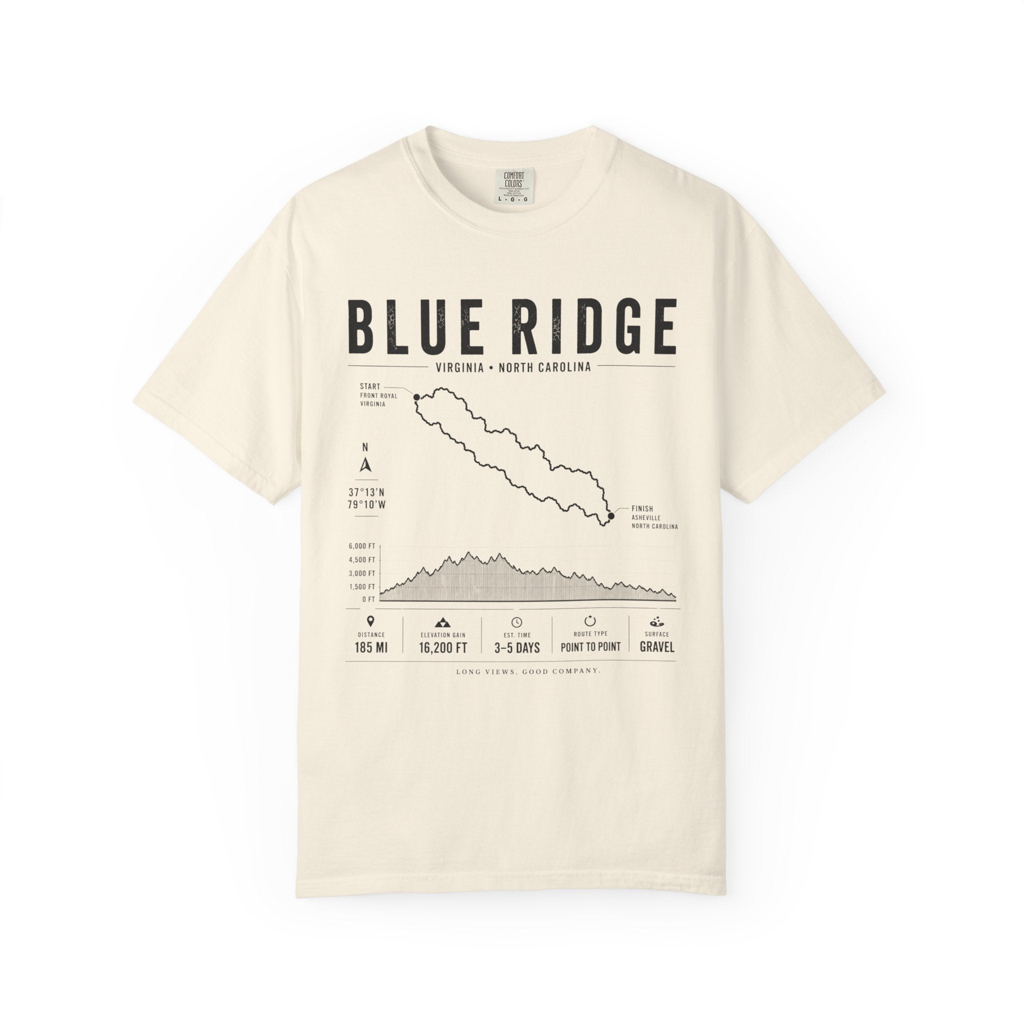 Blue Ridge Map T-Shirt
