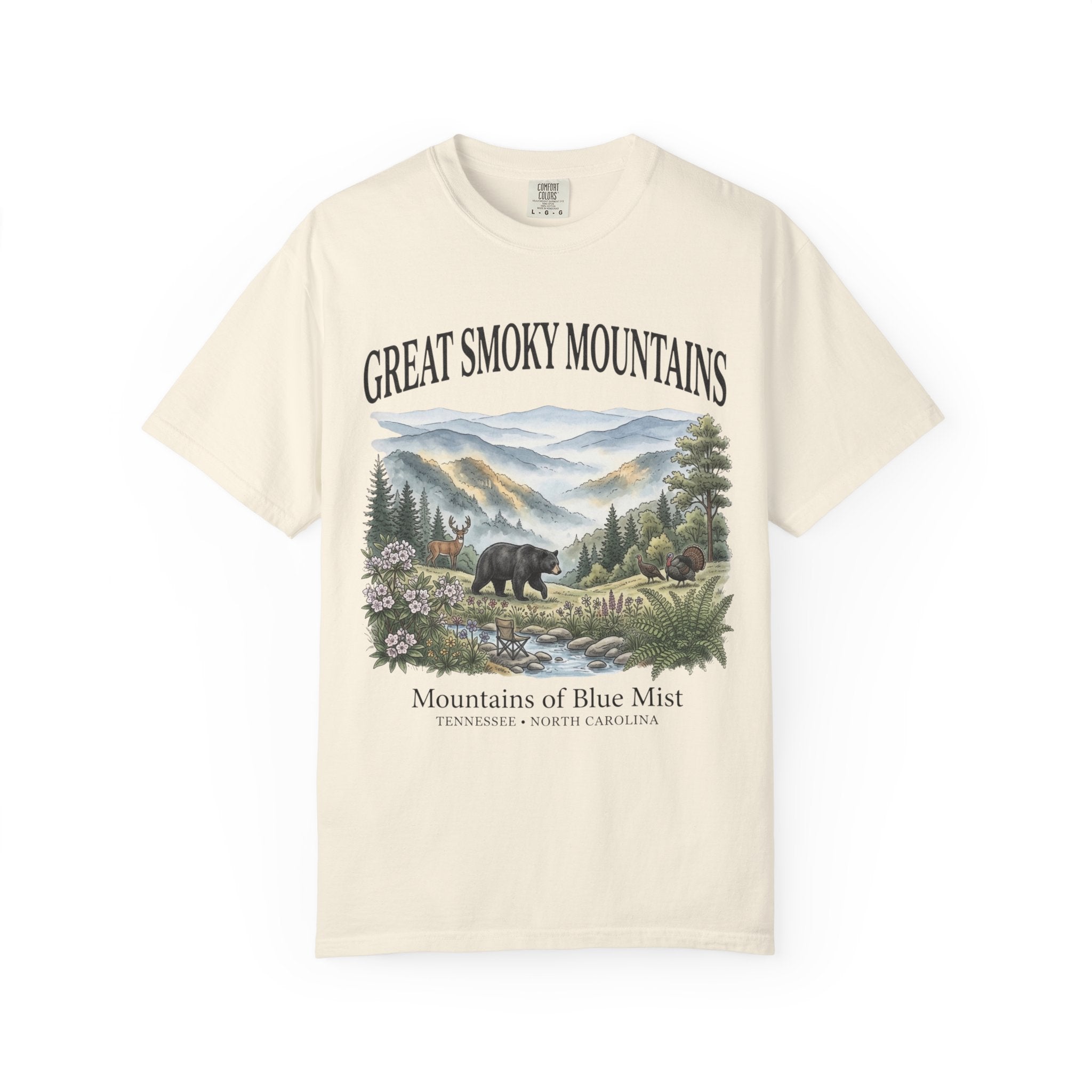 Great Smoky Mountains Bear Scenic T-Shirt