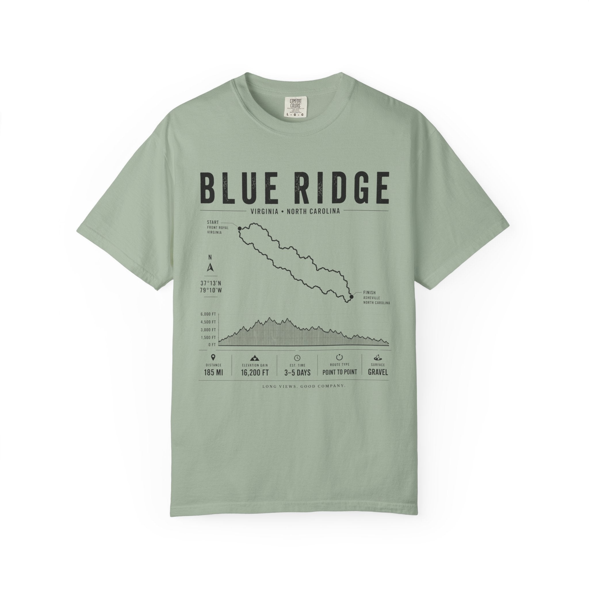 Blue Ridge Map T-Shirt