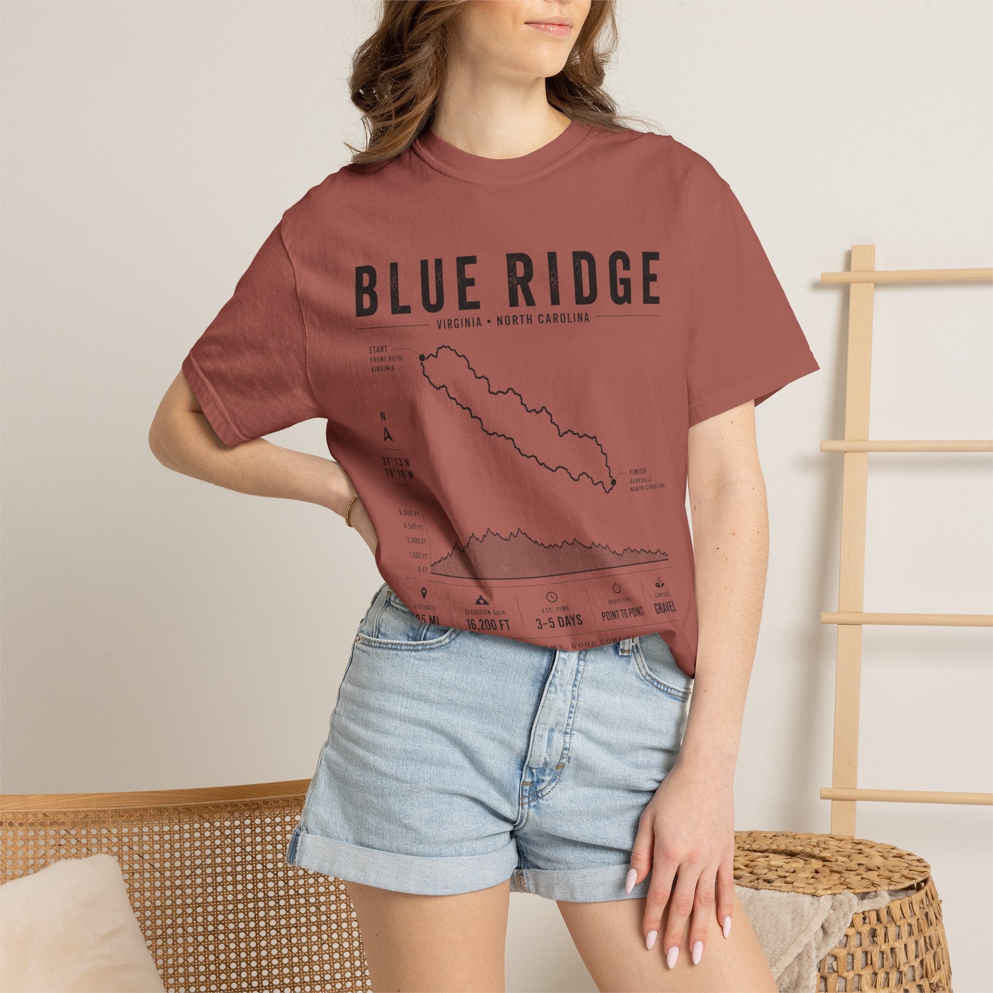 Blue Ridge Map T-Shirt