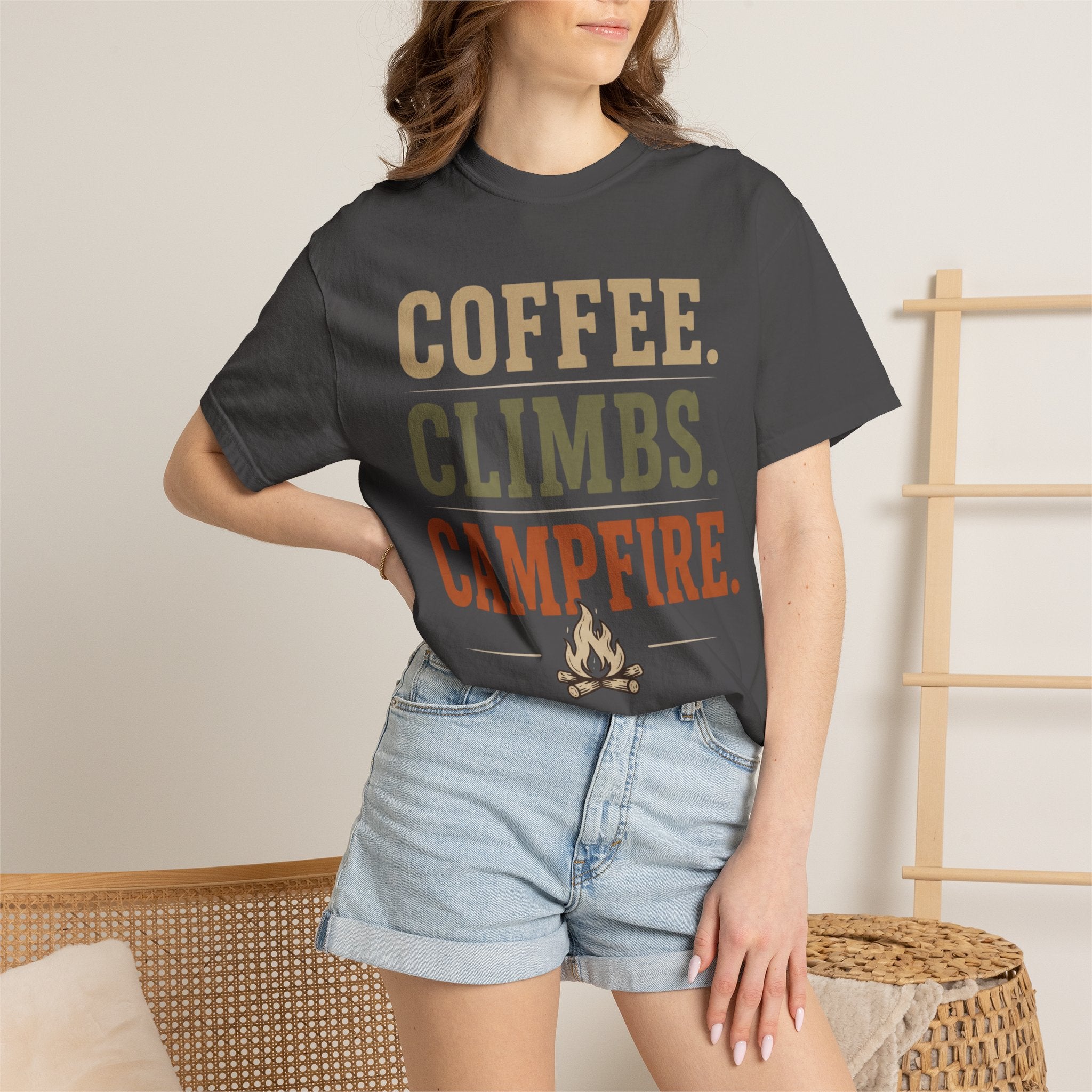 Coffee. Climbs. Campfire T-Shirt