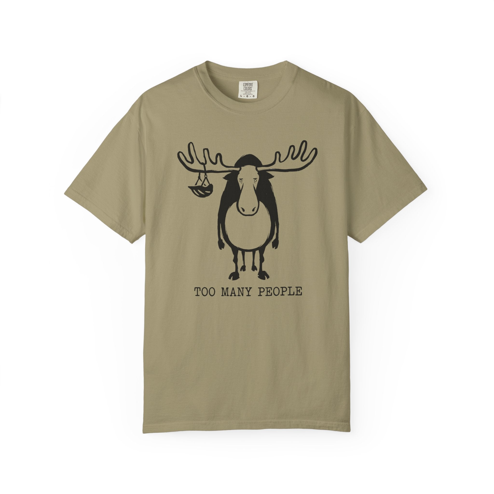 Too Many People Moose T-Shirt