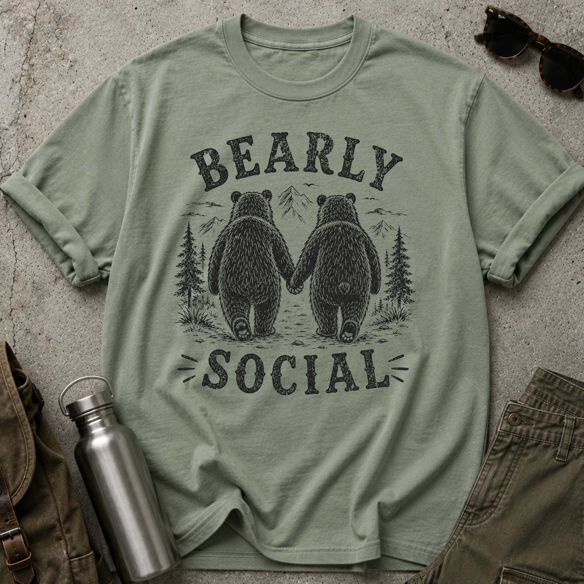 Bearly Social T-Shirt