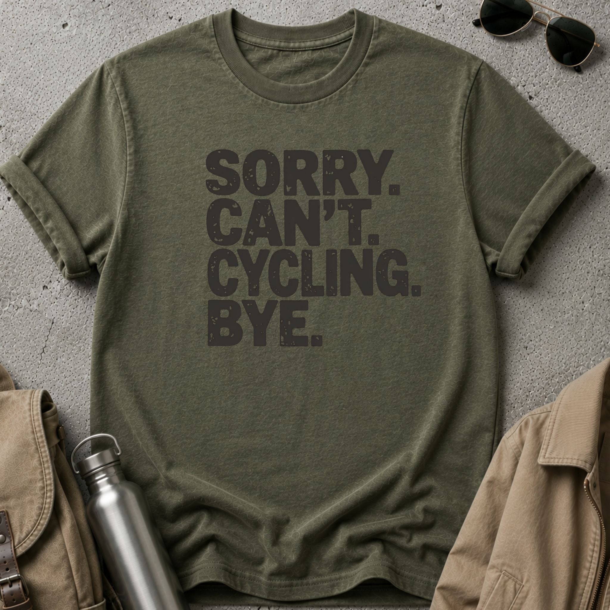 Sorry. Can’t. Cycling. Bye - T-Shirt