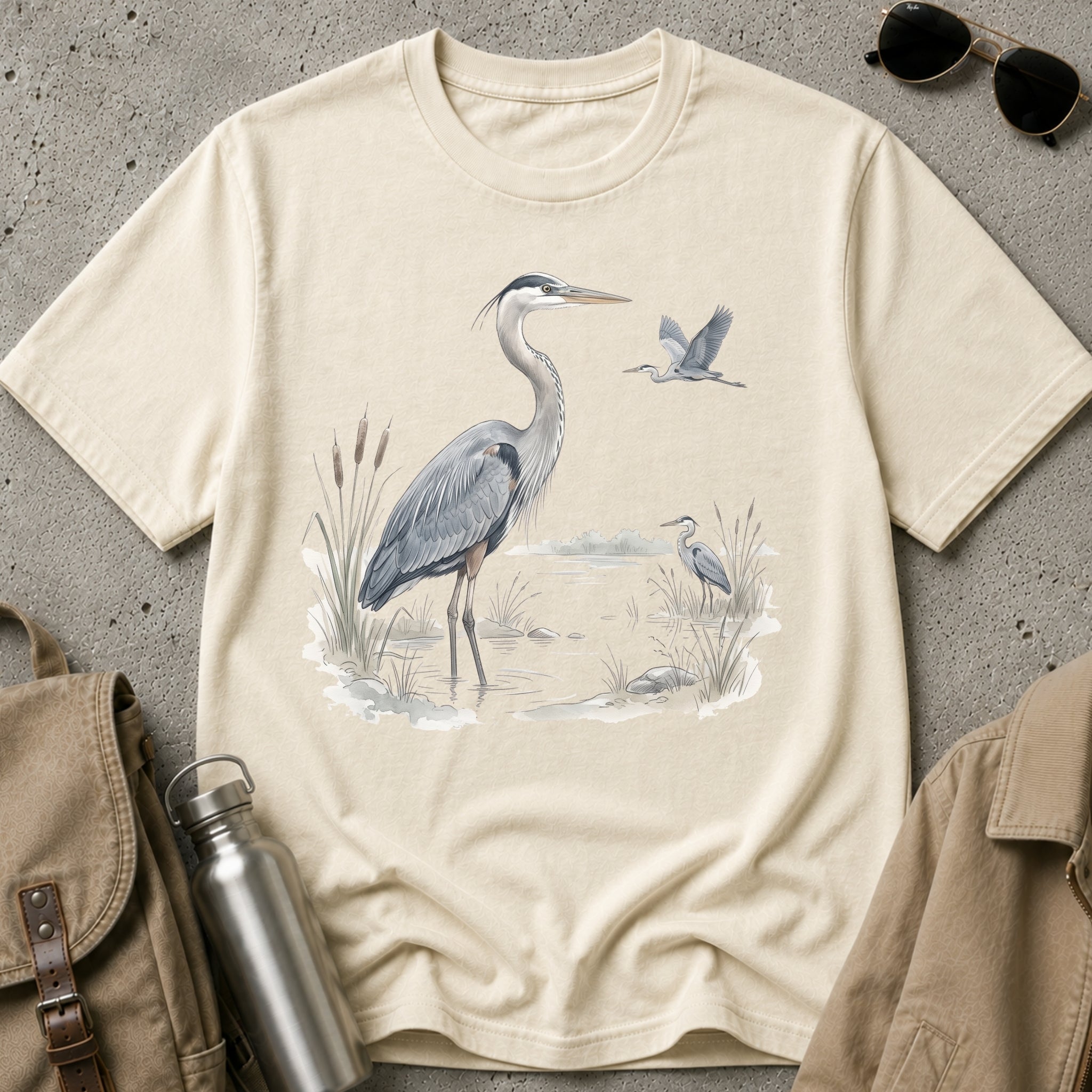 Heron Marsh T-Shirt