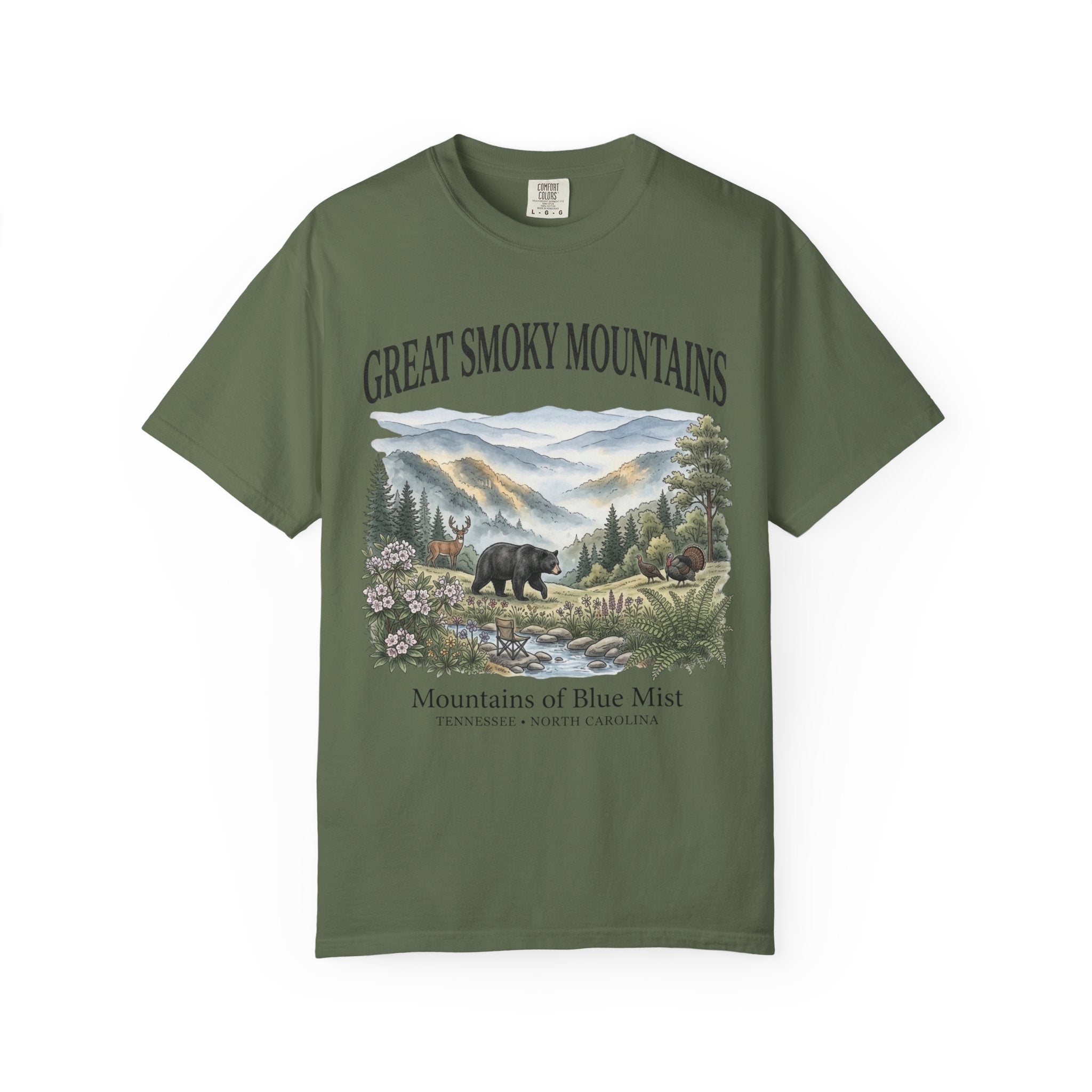 Great Smoky Mountains Bear Scenic T-Shirt