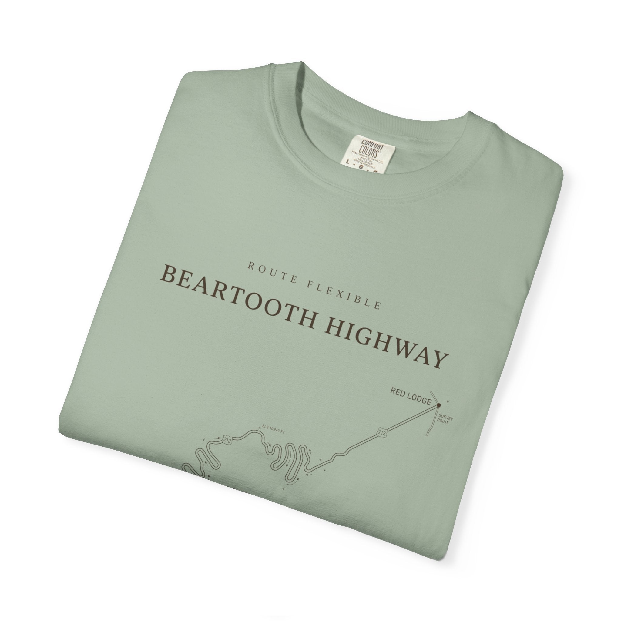 Beartooth Highway Map T-Shirt