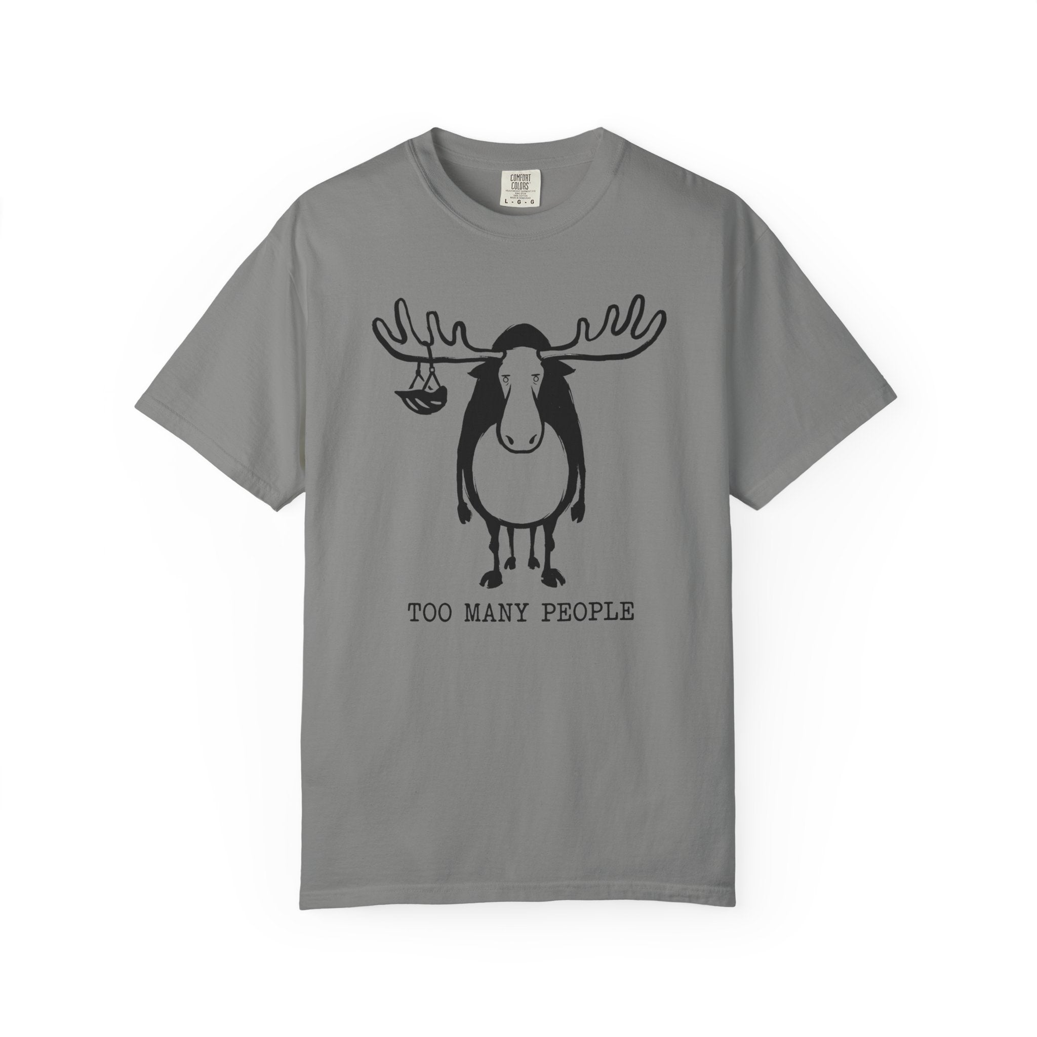 Too Many People Moose T-Shirt