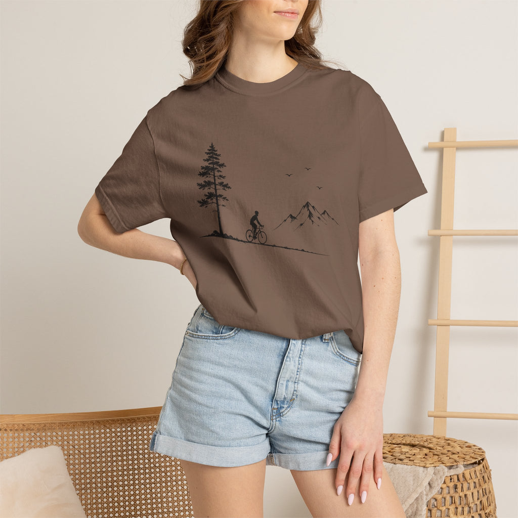 Minimalist Mountain Biker T-Shirt