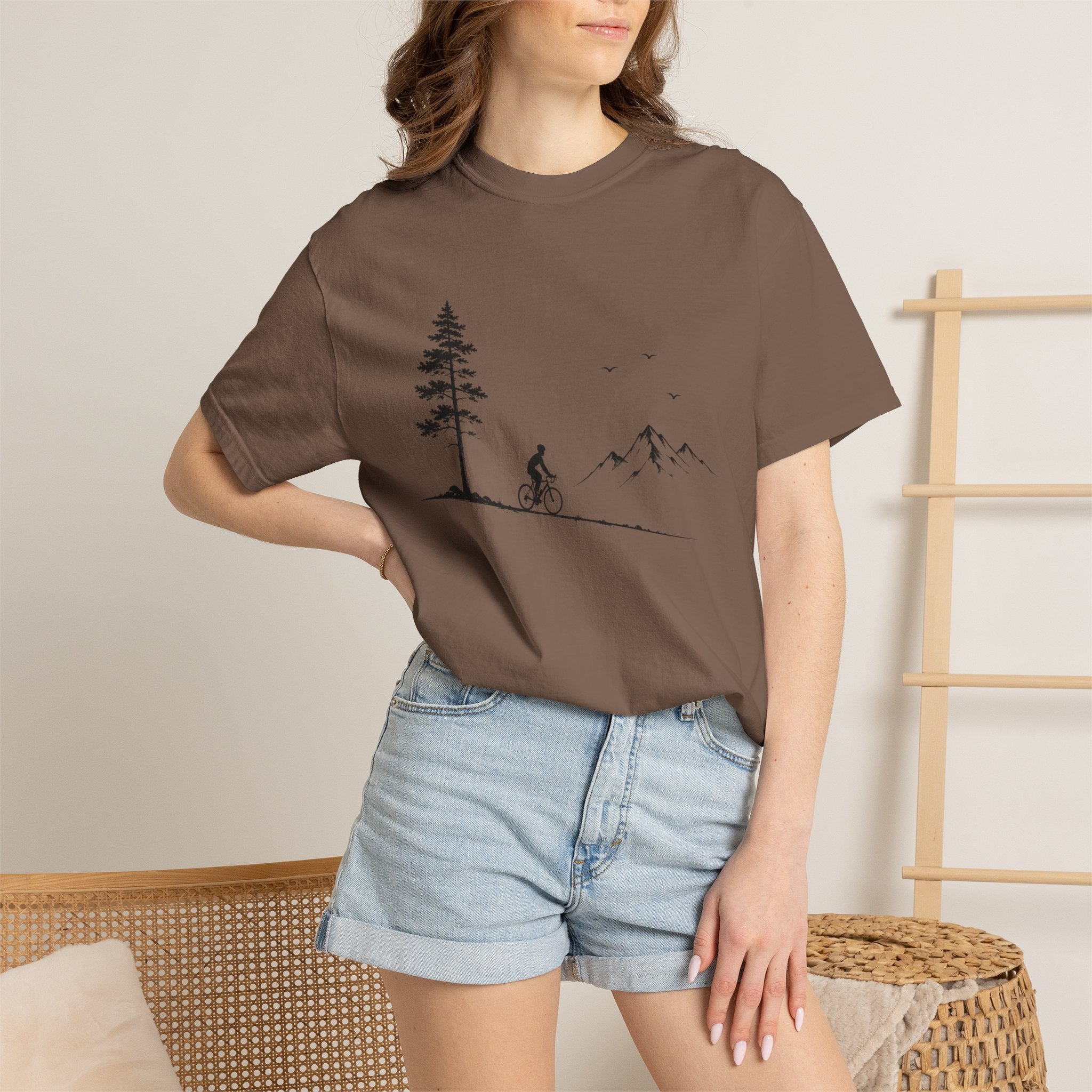 Minimalist Mountain Biker T-Shirt
