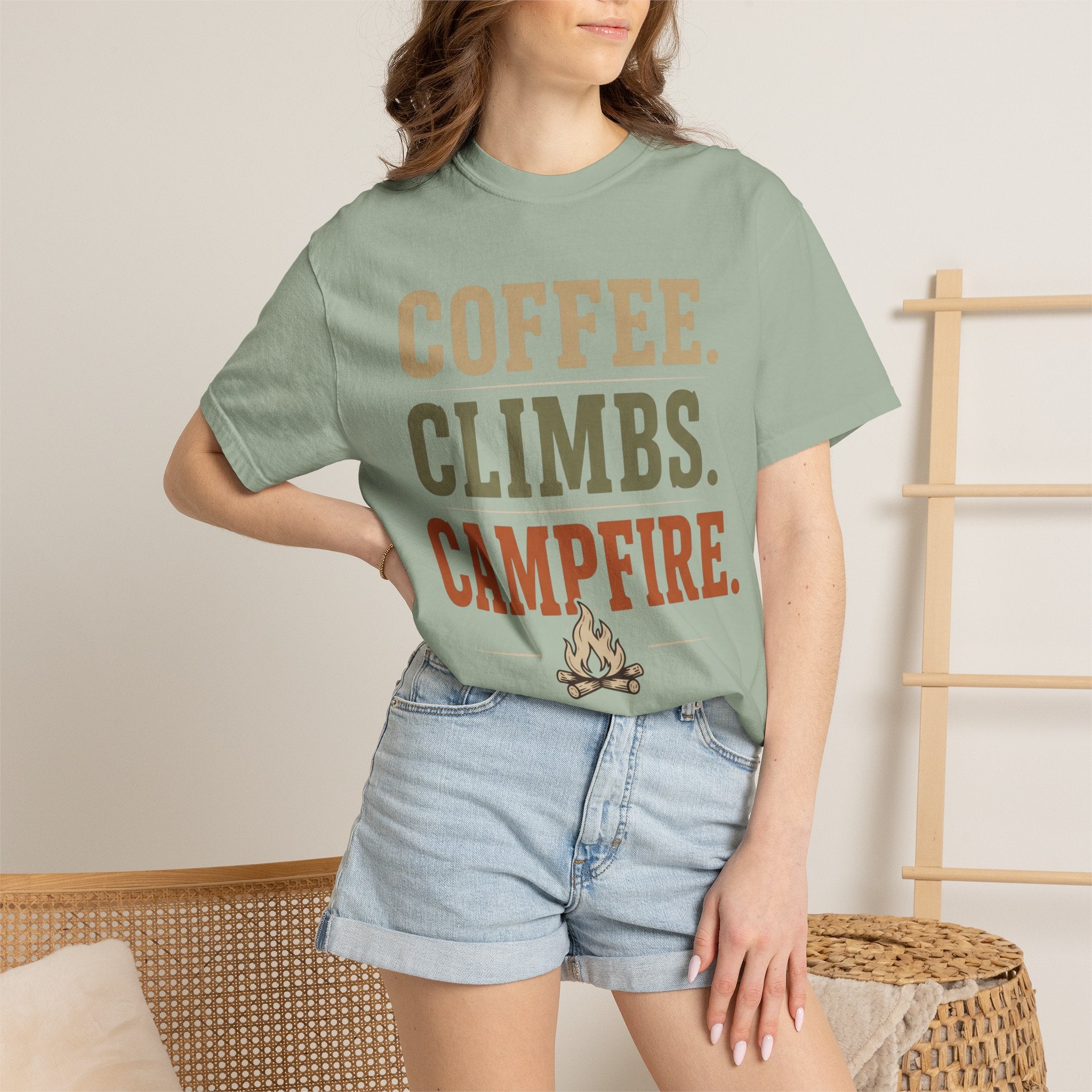 Coffee. Climbs. Campfire T-Shirt