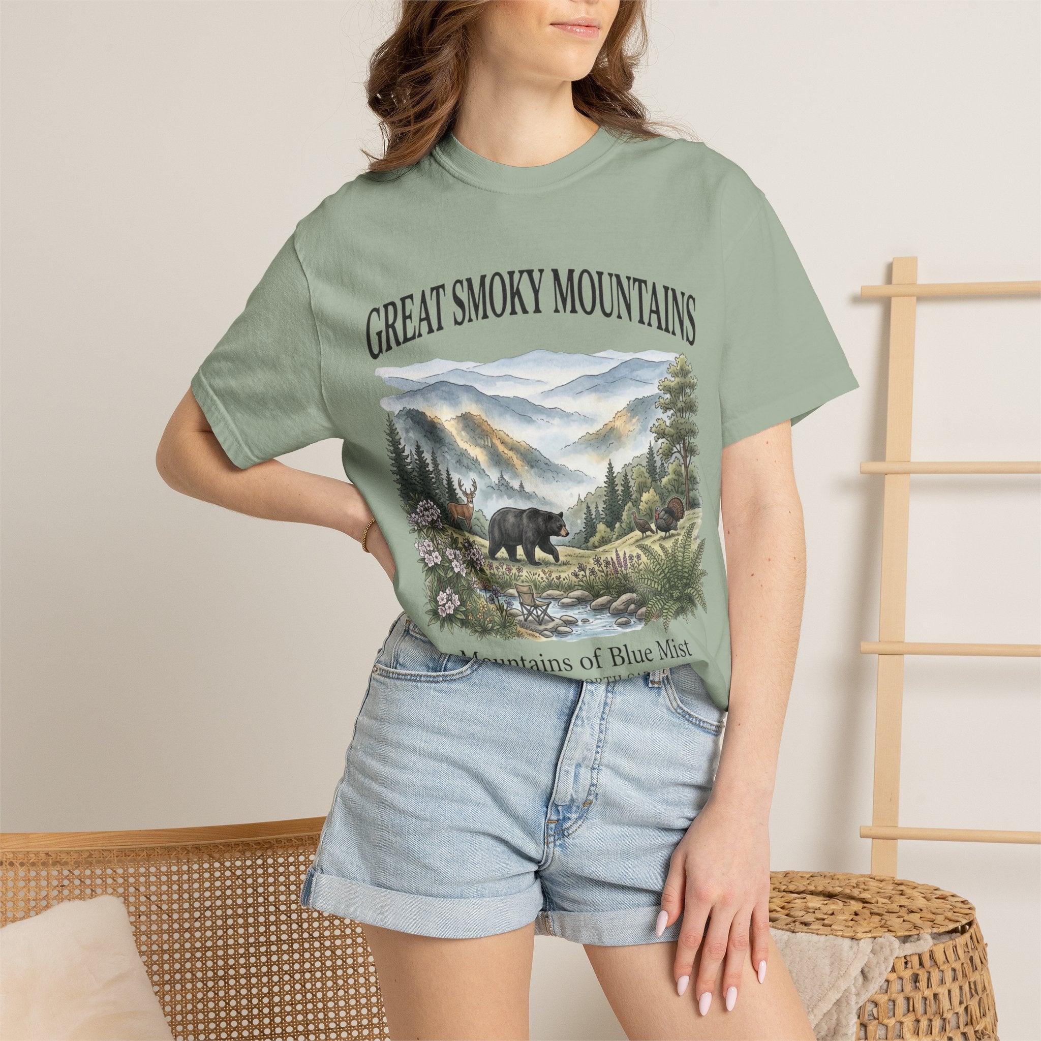 Great Smoky Mountains Bear Scenic T-Shirt