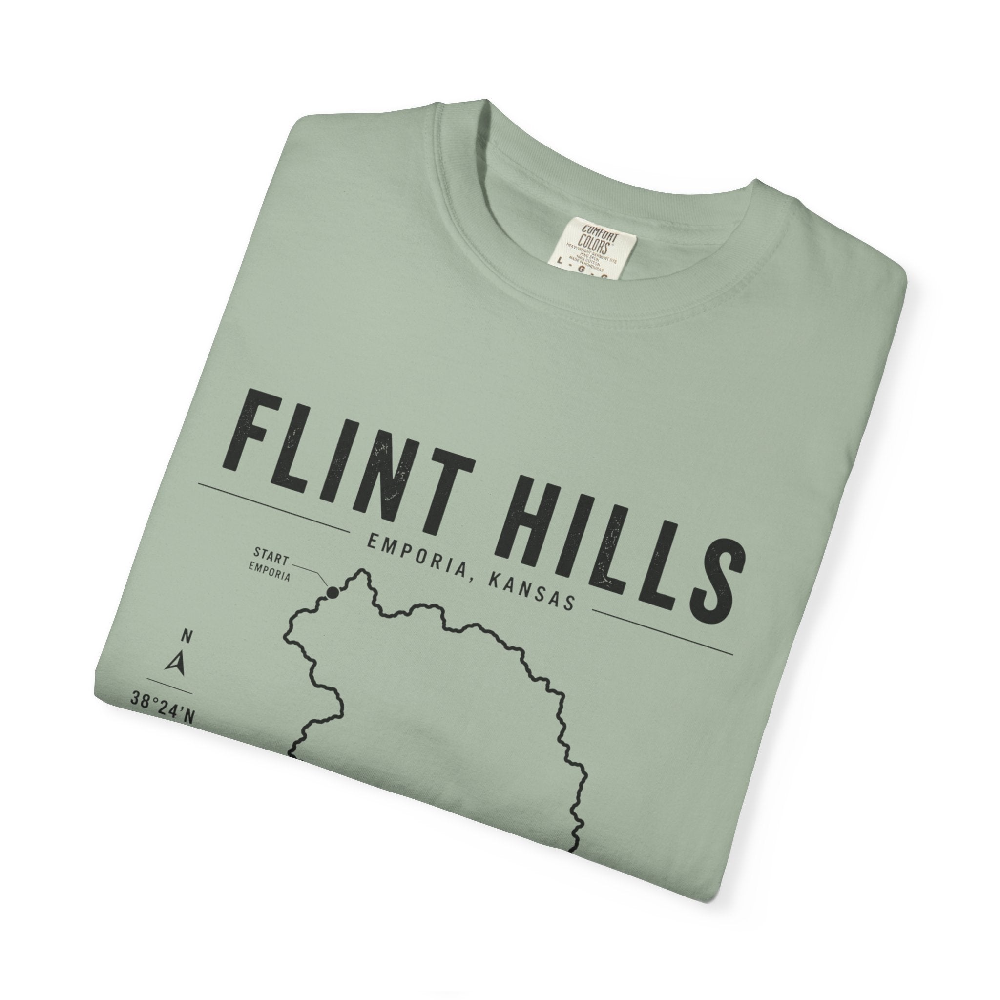 Flint Hills Map T-Shirt