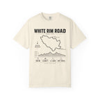 White Rim Road Route Map T-Shirt