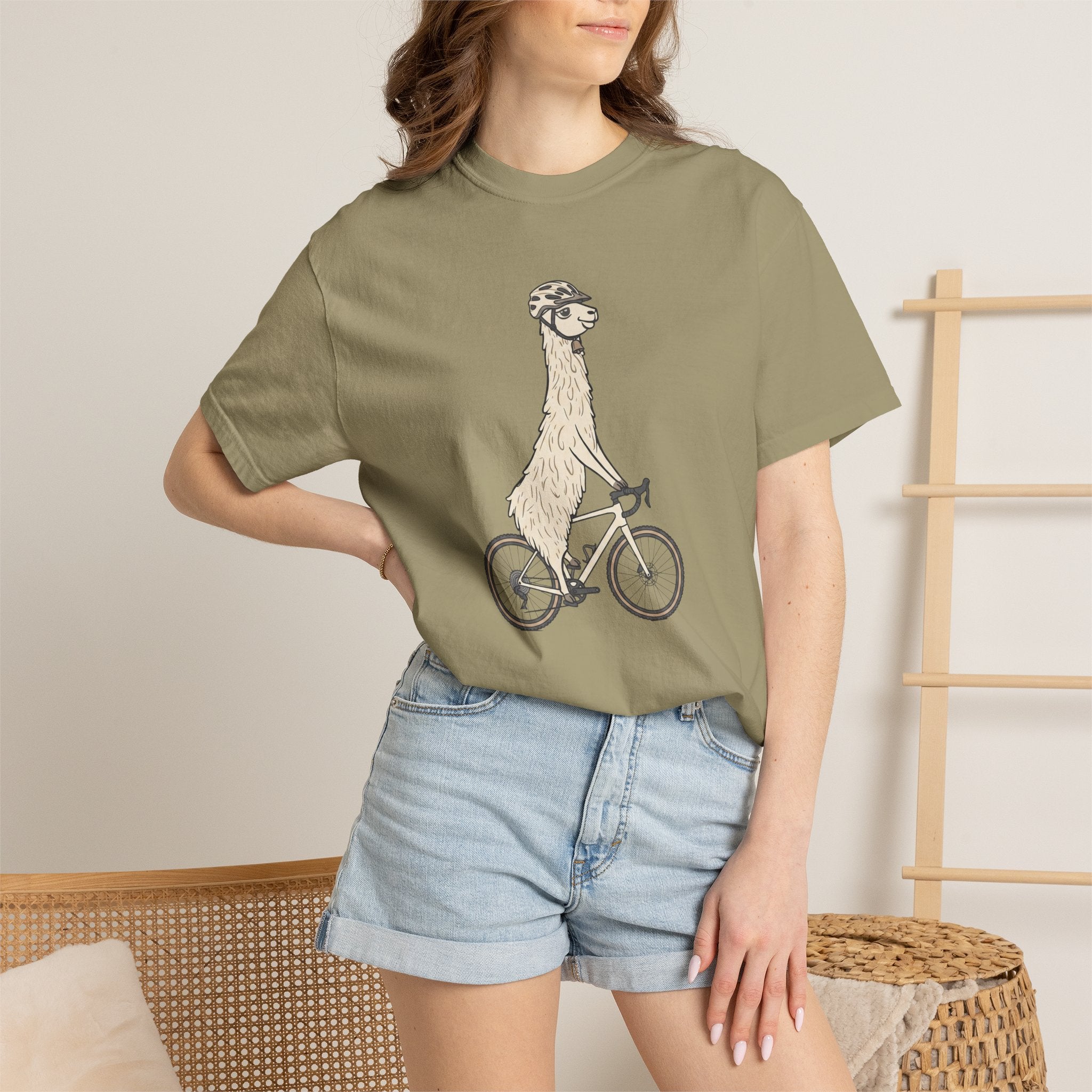 Alpaca on a Bike T‑Shirt