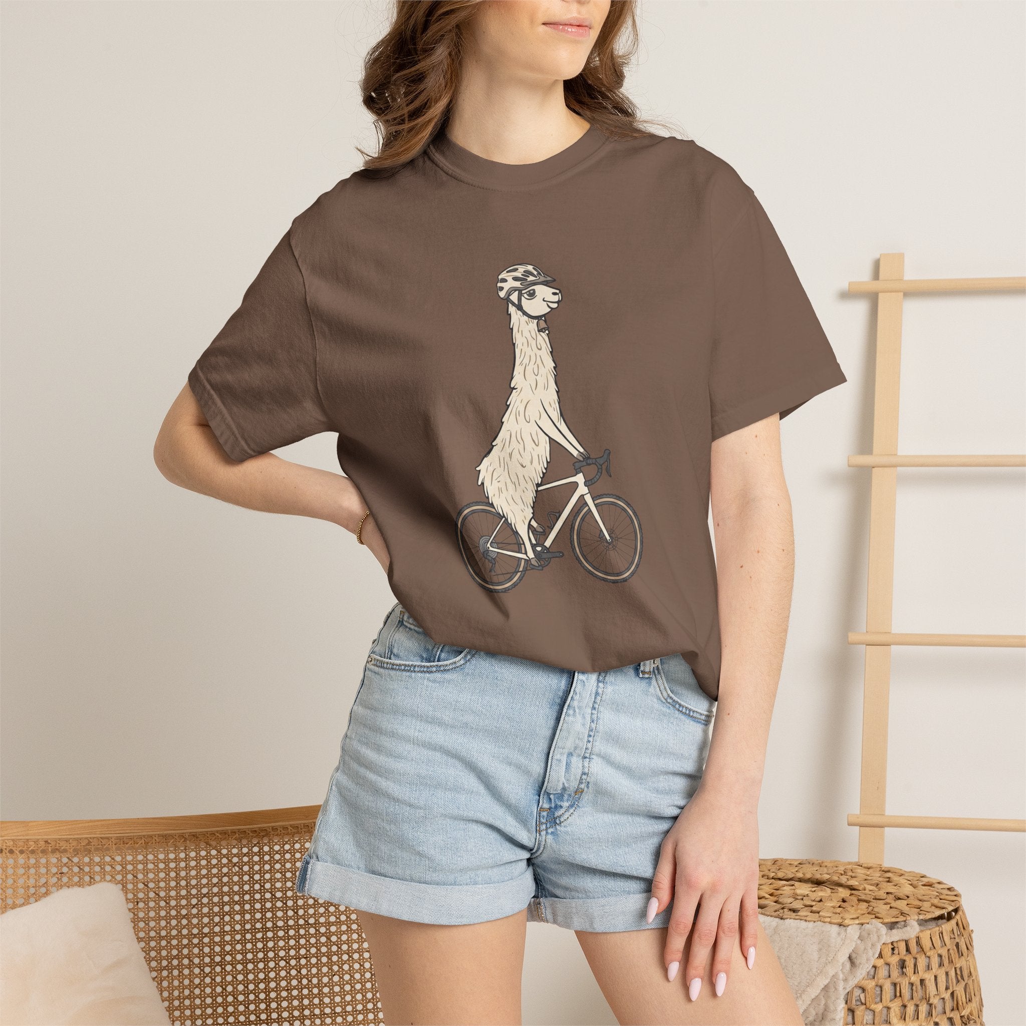 Alpaca on a Bike T‑Shirt