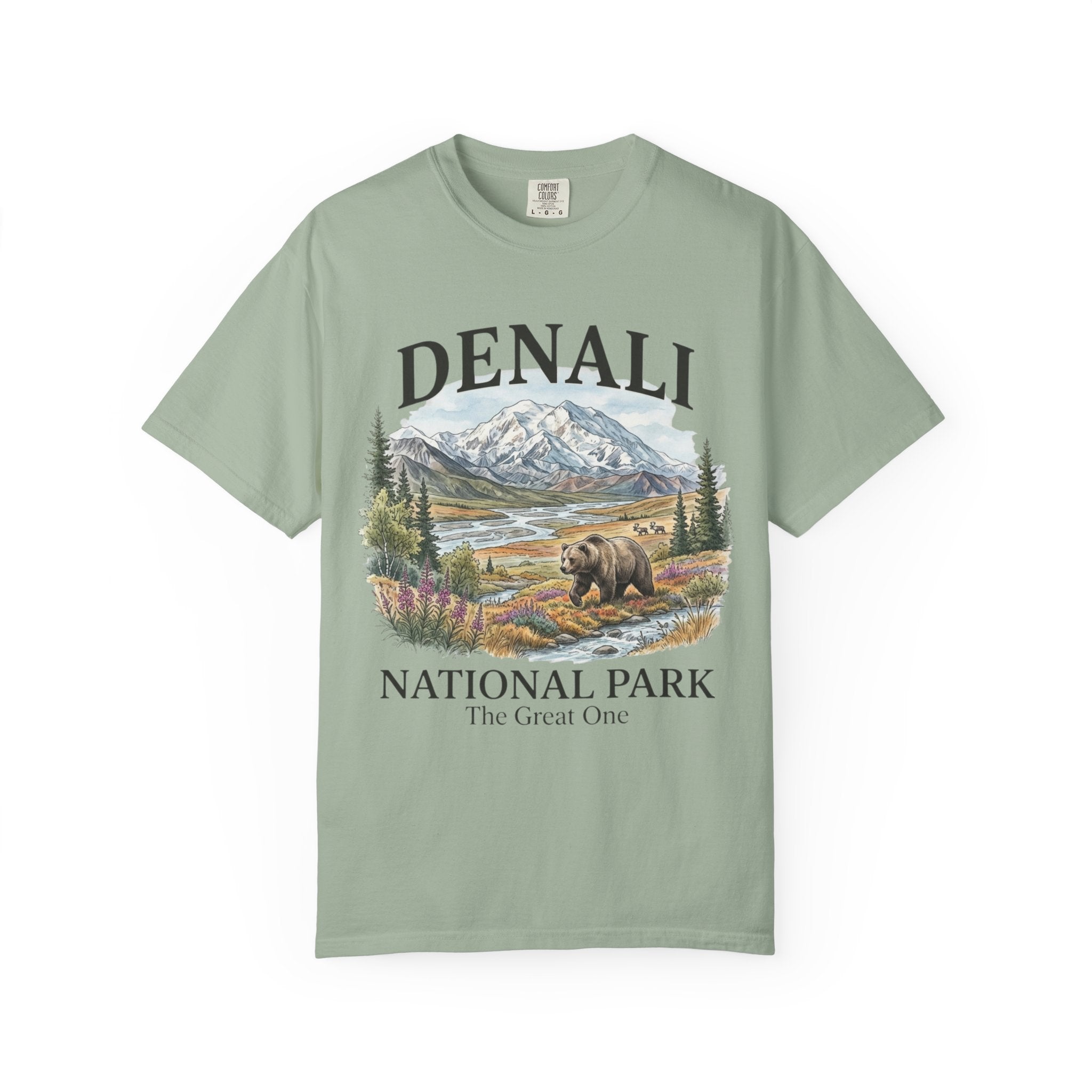Denali National Park T-Shirt — Vintage Mountain & Bear Scenic Tee